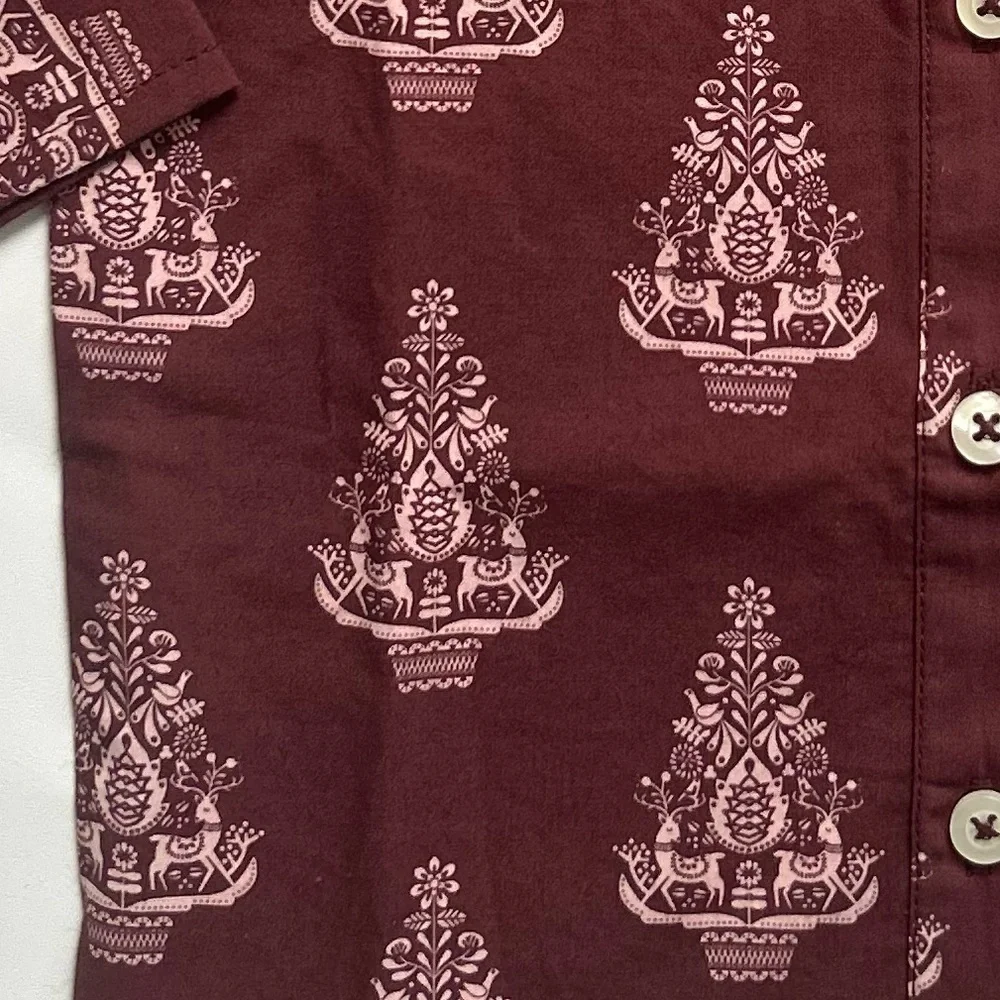 NWT Kate Quinn Nordic Tree Military Top 18–24M Organic Cotton